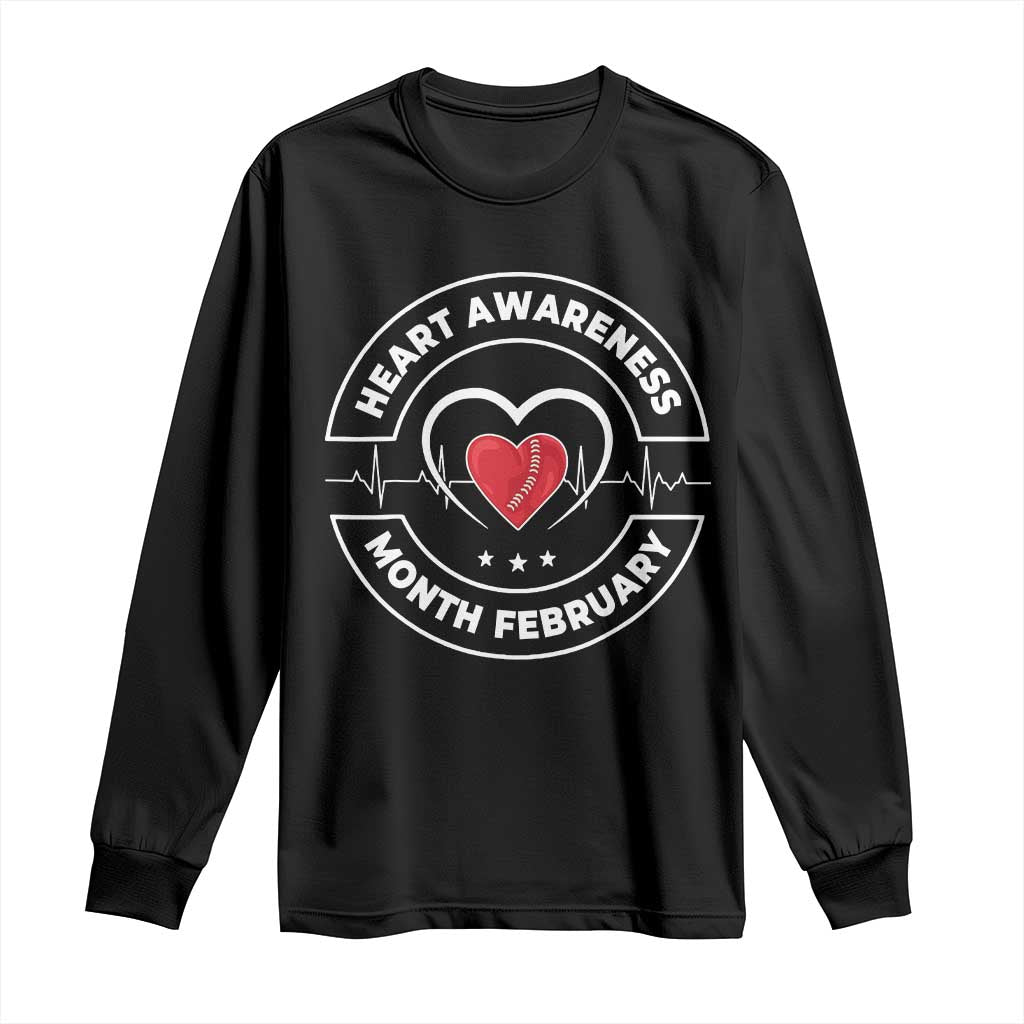 CHD Heart Disease Awareness Long Sleeve Shirt American Heart Health Month February