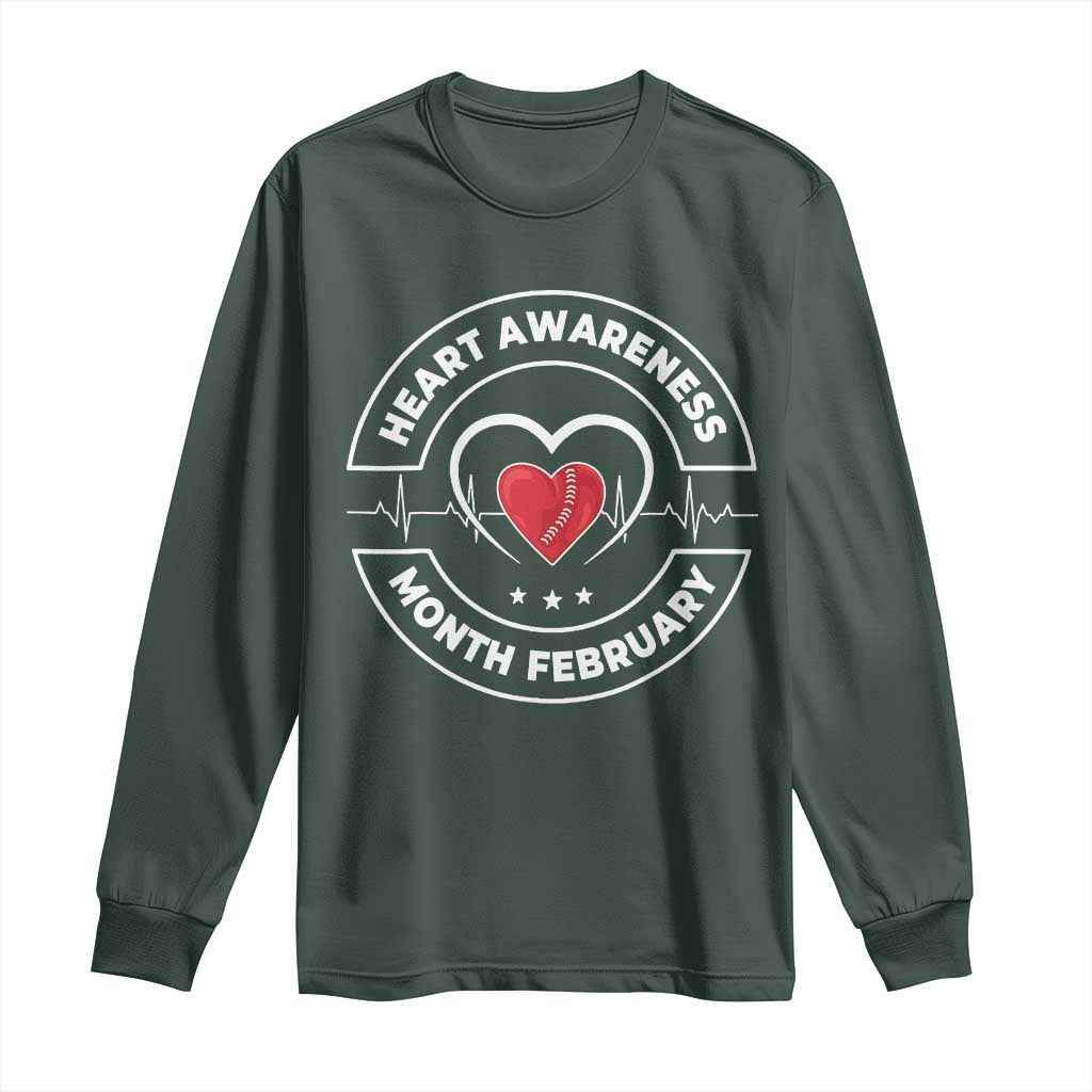 CHD Heart Disease Awareness Long Sleeve Shirt American Heart Health Month February