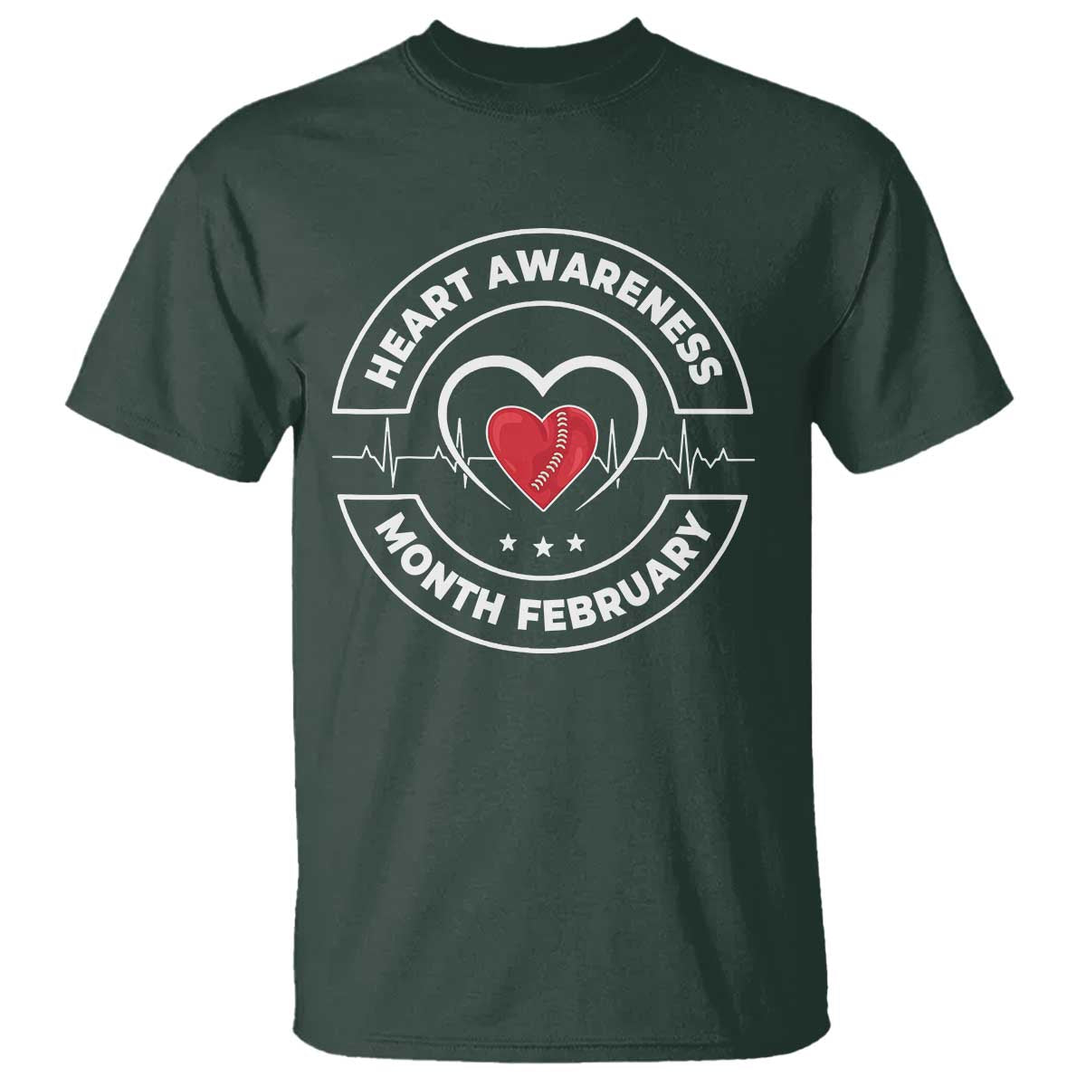 CHD Heart Disease Awareness T Shirt American Heart Health Month February
