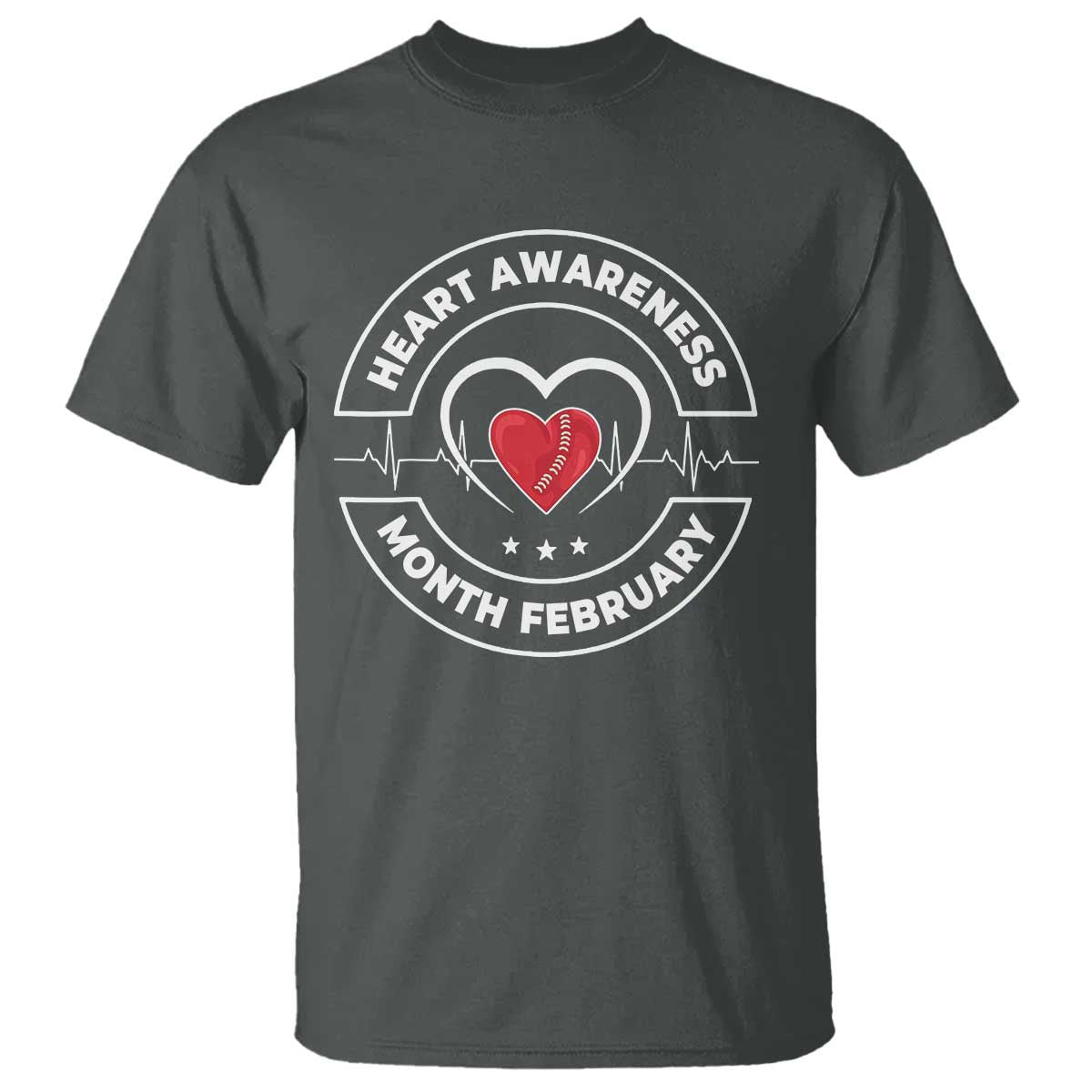 CHD Heart Disease Awareness T Shirt American Heart Health Month February