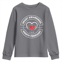 CHD Heart Disease Awareness Youth Sweatshirt American Heart Health Month February