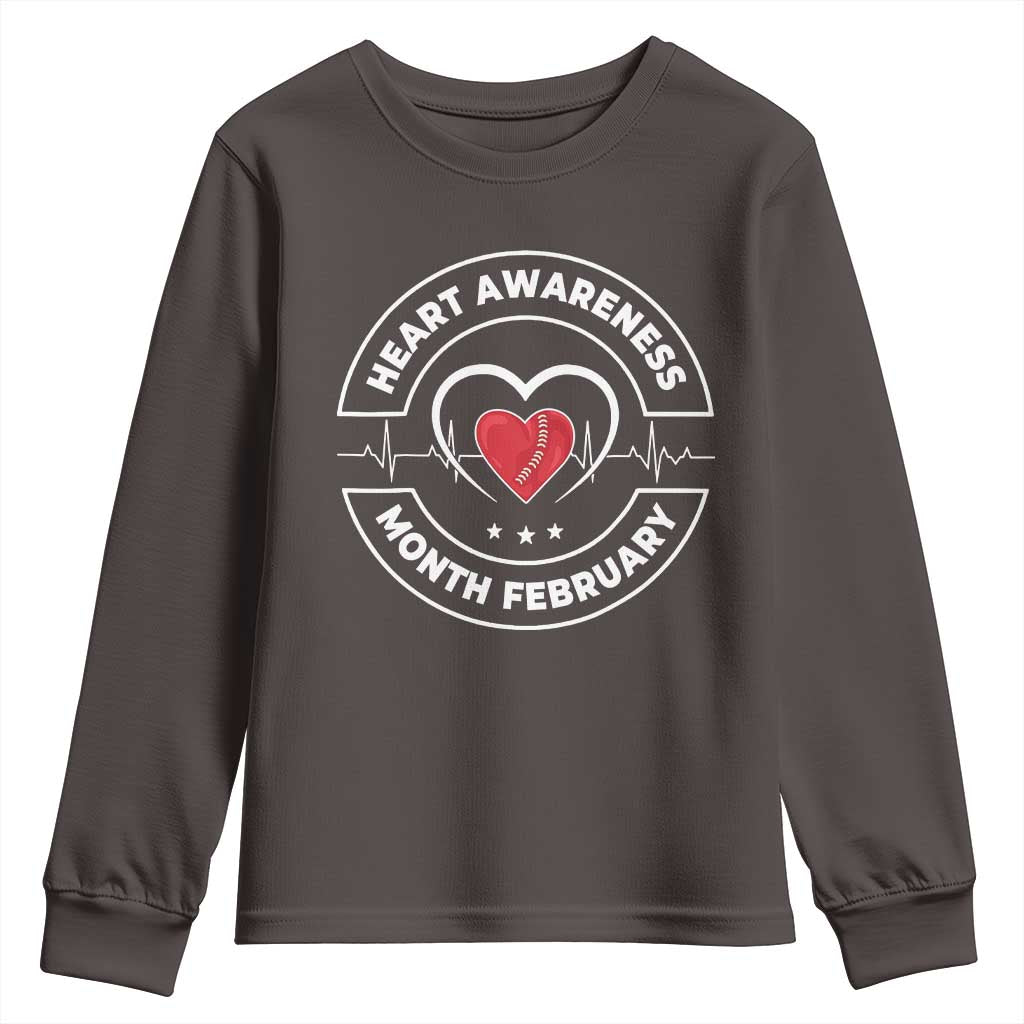 CHD Heart Disease Awareness Youth Sweatshirt American Heart Health Month February