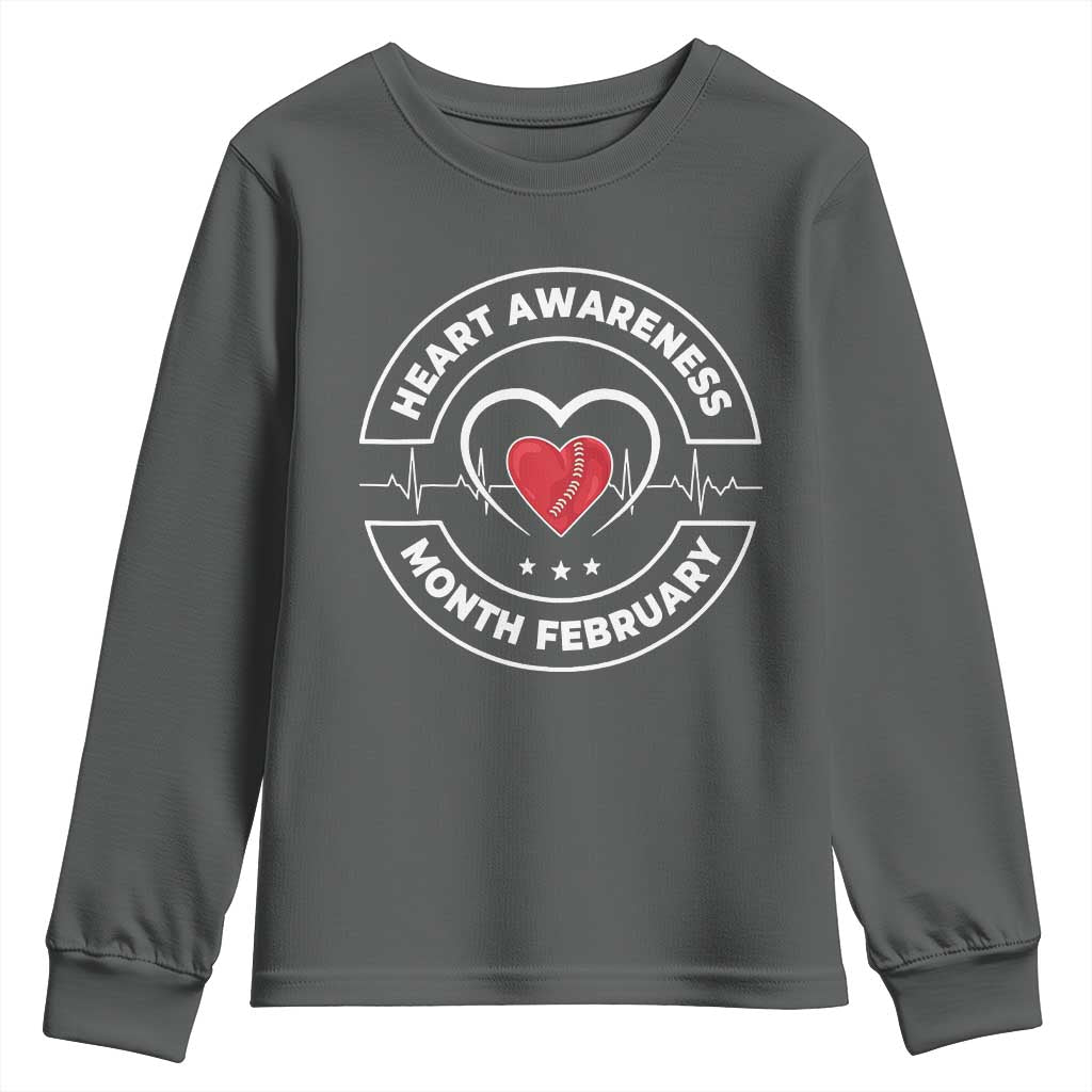 CHD Heart Disease Awareness Youth Sweatshirt American Heart Health Month February