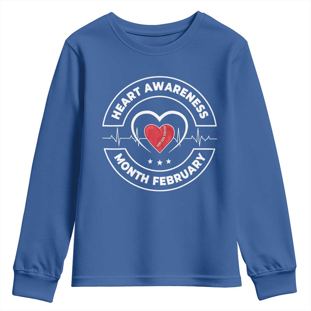 CHD Heart Disease Awareness Youth Sweatshirt American Heart Health Month February