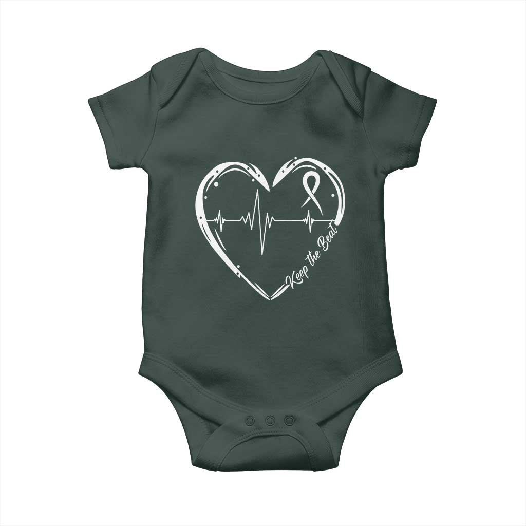 CHD Heart Disease Awareness Baby Onesie Wear Red Keep The Beat Heart Health