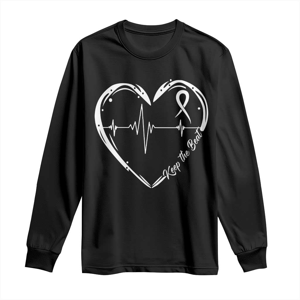 CHD Heart Disease Awareness Long Sleeve Shirt Wear Red Keep The Beat Heart Health
