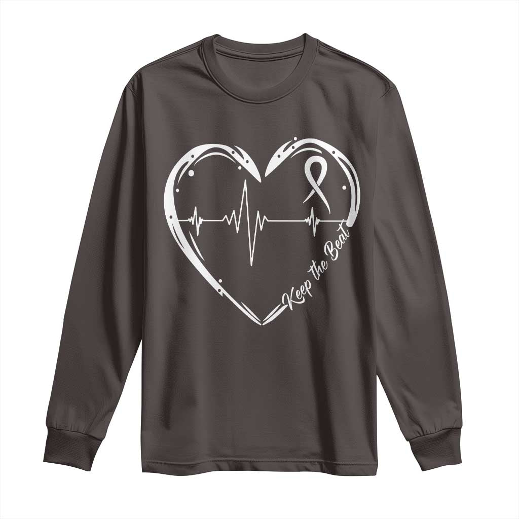 CHD Heart Disease Awareness Long Sleeve Shirt Wear Red Keep The Beat Heart Health