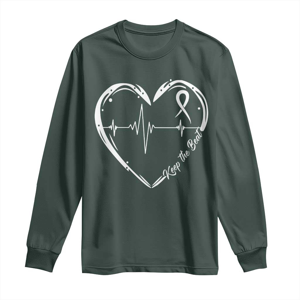 CHD Heart Disease Awareness Long Sleeve Shirt Wear Red Keep The Beat Heart Health