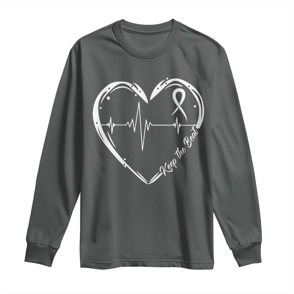CHD Heart Disease Awareness Long Sleeve Shirt Wear Red Keep The Beat Heart Health
