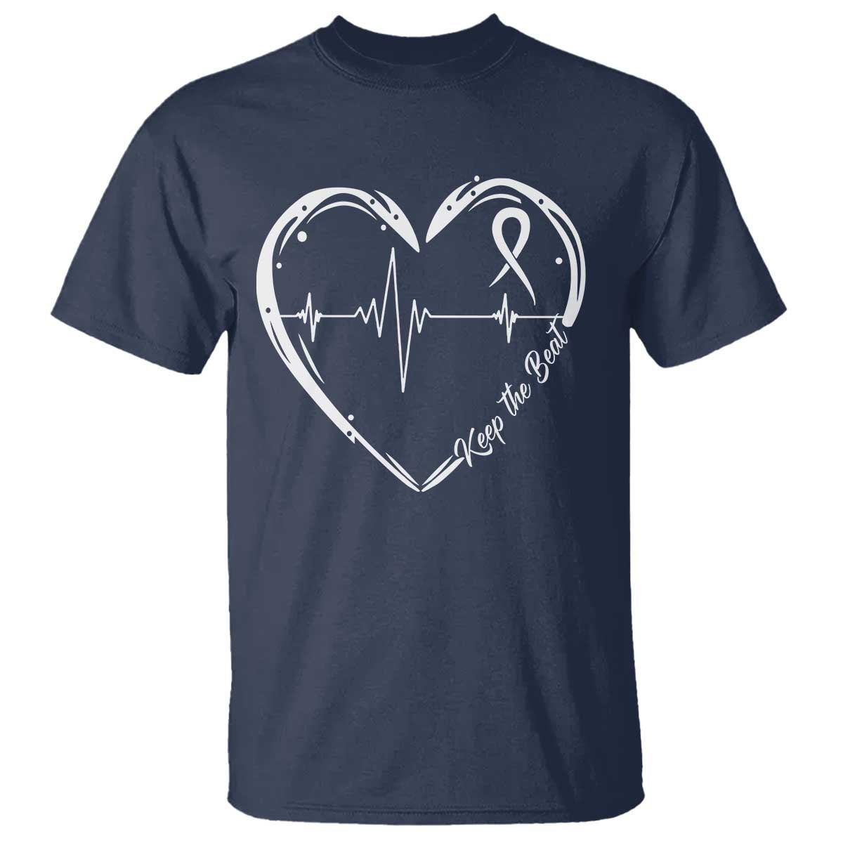 CHD Heart Disease Awareness T Shirt Wear Red Keep The Beat Heart Health