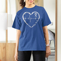 CHD Heart Disease Awareness T Shirt For Women Wear Red Keep The Beat Heart Health