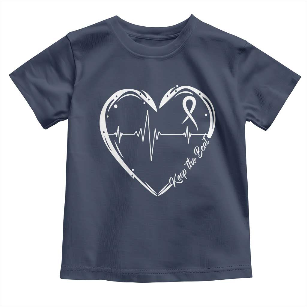 CHD Heart Disease Awareness Toddler T Shirt Wear Red Keep The Beat Heart Health