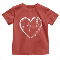 CHD Heart Disease Awareness Toddler T Shirt Wear Red Keep The Beat Heart Health