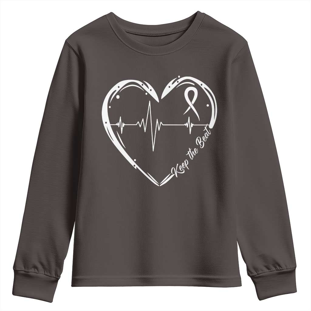 CHD Heart Disease Awareness Youth Sweatshirt Wear Red Keep The Beat Heart Health