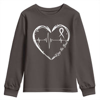CHD Heart Disease Awareness Youth Sweatshirt Wear Red Keep The Beat Heart Health