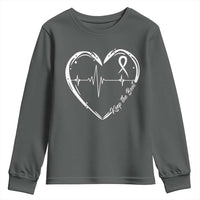 CHD Heart Disease Awareness Youth Sweatshirt Wear Red Keep The Beat Heart Health