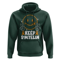 Multiple Sclerosis Awareness Hoodie Keep Smyelin Orange Ribbon MS Support