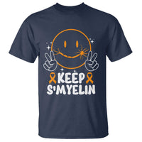 Multiple Sclerosis Awareness T Shirt Keep Smyelin Orange Ribbon MS Support
