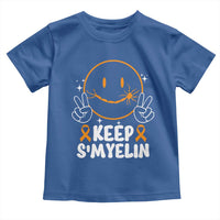 Multiple Sclerosis Awareness Toddler T Shirt Keep Smyelin Orange Ribbon MS Support