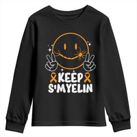 Multiple Sclerosis Awareness Youth Sweatshirt Keep Smyelin Orange Ribbon MS Support