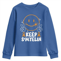 Multiple Sclerosis Awareness Youth Sweatshirt Keep Smyelin Orange Ribbon MS Support