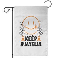 Multiple Sclerosis Awareness Garden Flag Keep Smyelin MS Support - Wonder Print Shop