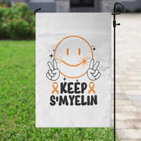 Multiple Sclerosis Awareness Garden Flag Keep Smyelin MS Support - Wonder Print Shop
