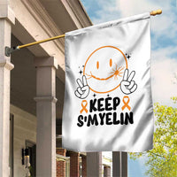 Multiple Sclerosis Awareness Garden Flag Keep Smyelin MS Support - Wonder Print Shop