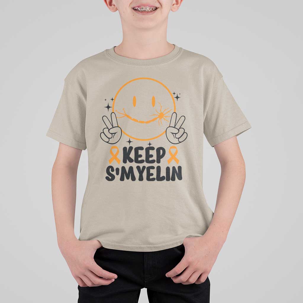 Multiple Sclerosis Awareness T Shirt For Kid Keep Smyelin MS Support