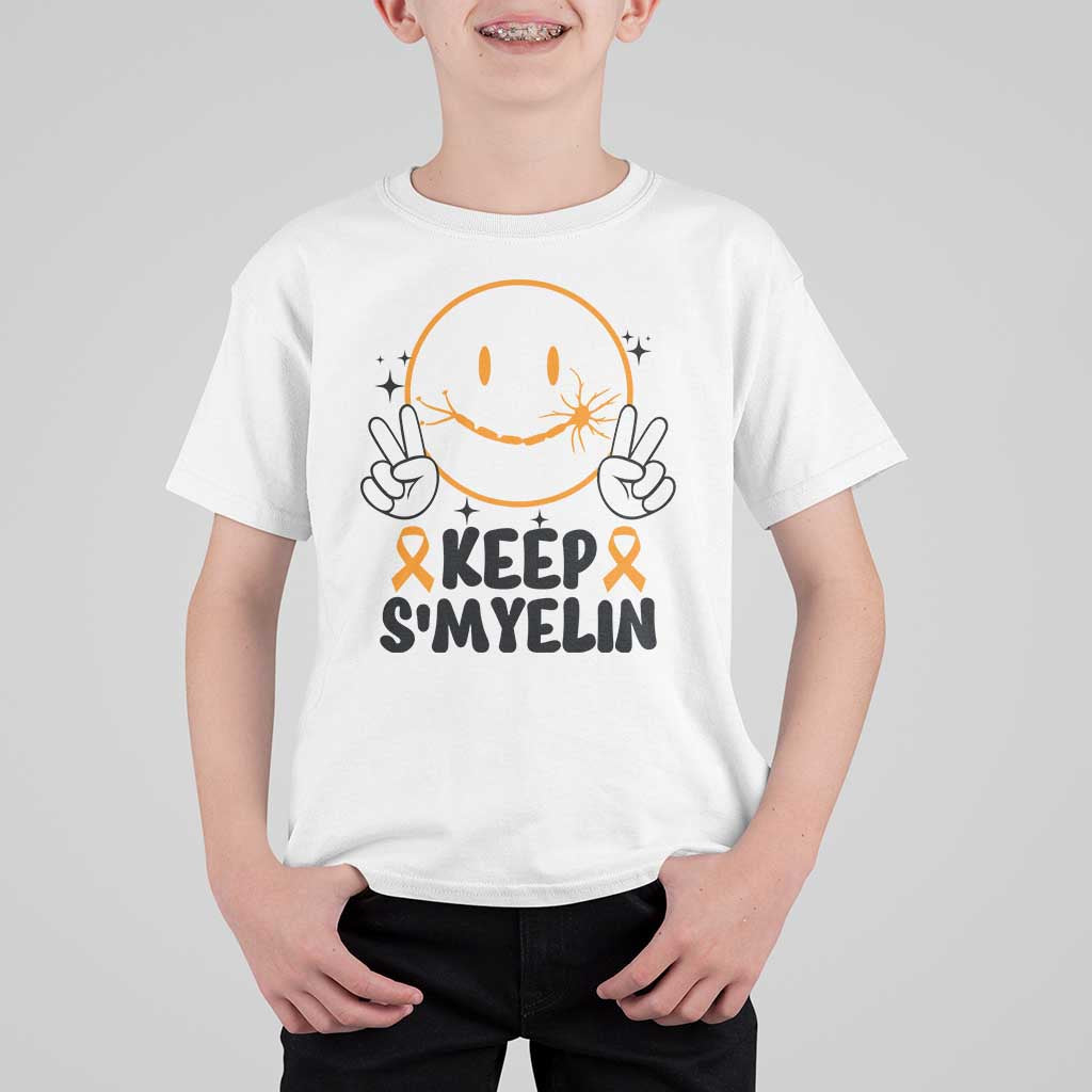 Multiple Sclerosis Awareness T Shirt For Kid Keep Smyelin MS Support