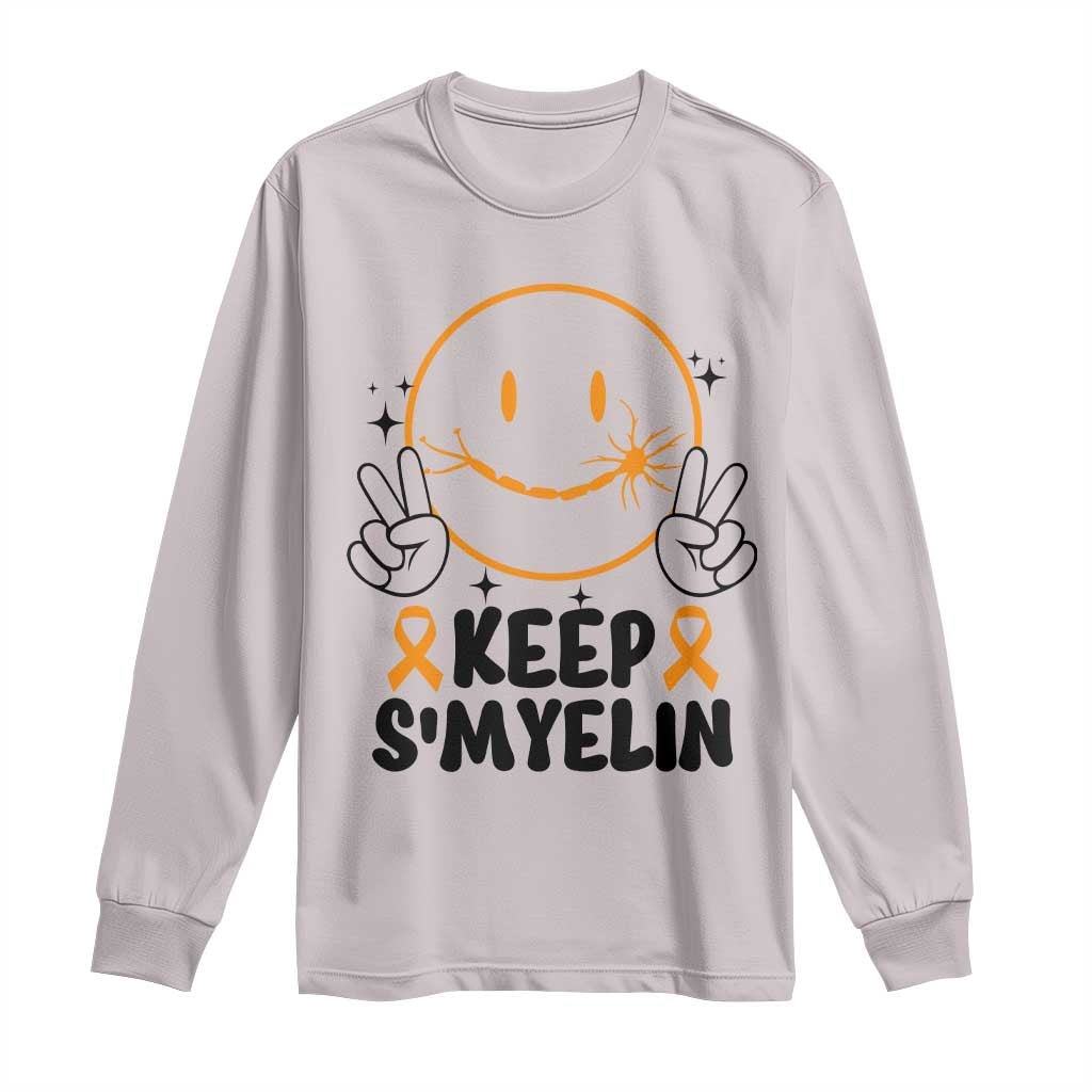 Multiple Sclerosis Awareness Long Sleeve Shirt Keep Smyelin MS Support