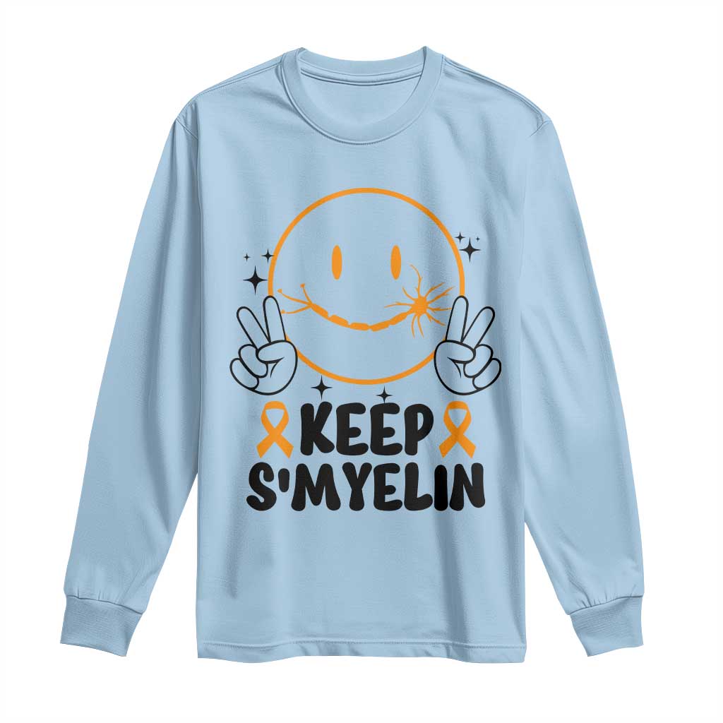 Multiple Sclerosis Awareness Long Sleeve Shirt Keep Smyelin MS Support