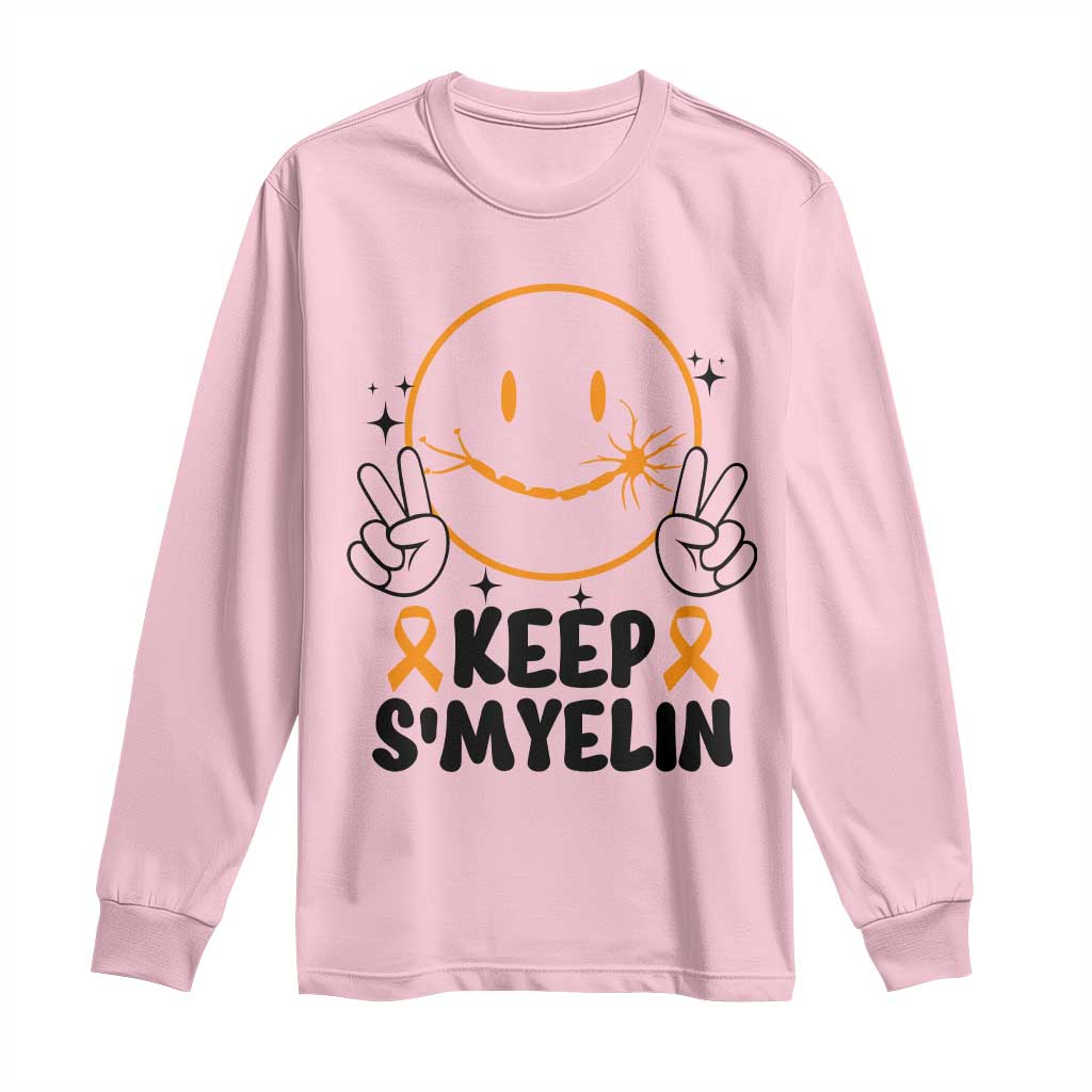 Multiple Sclerosis Awareness Long Sleeve Shirt Keep Smyelin MS Support