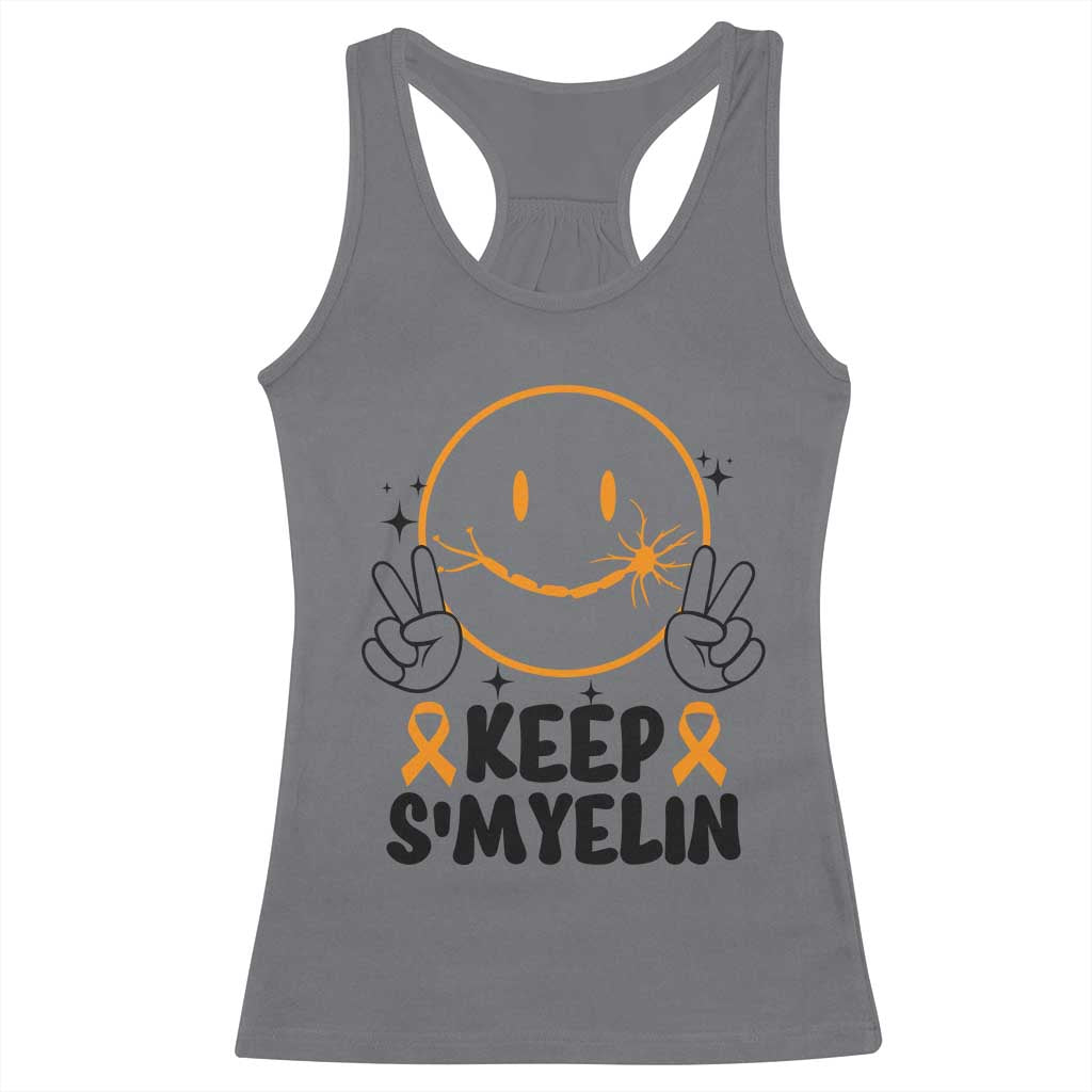 Multiple Sclerosis Awareness Racerback Tank Top Keep Smyelin MS Support