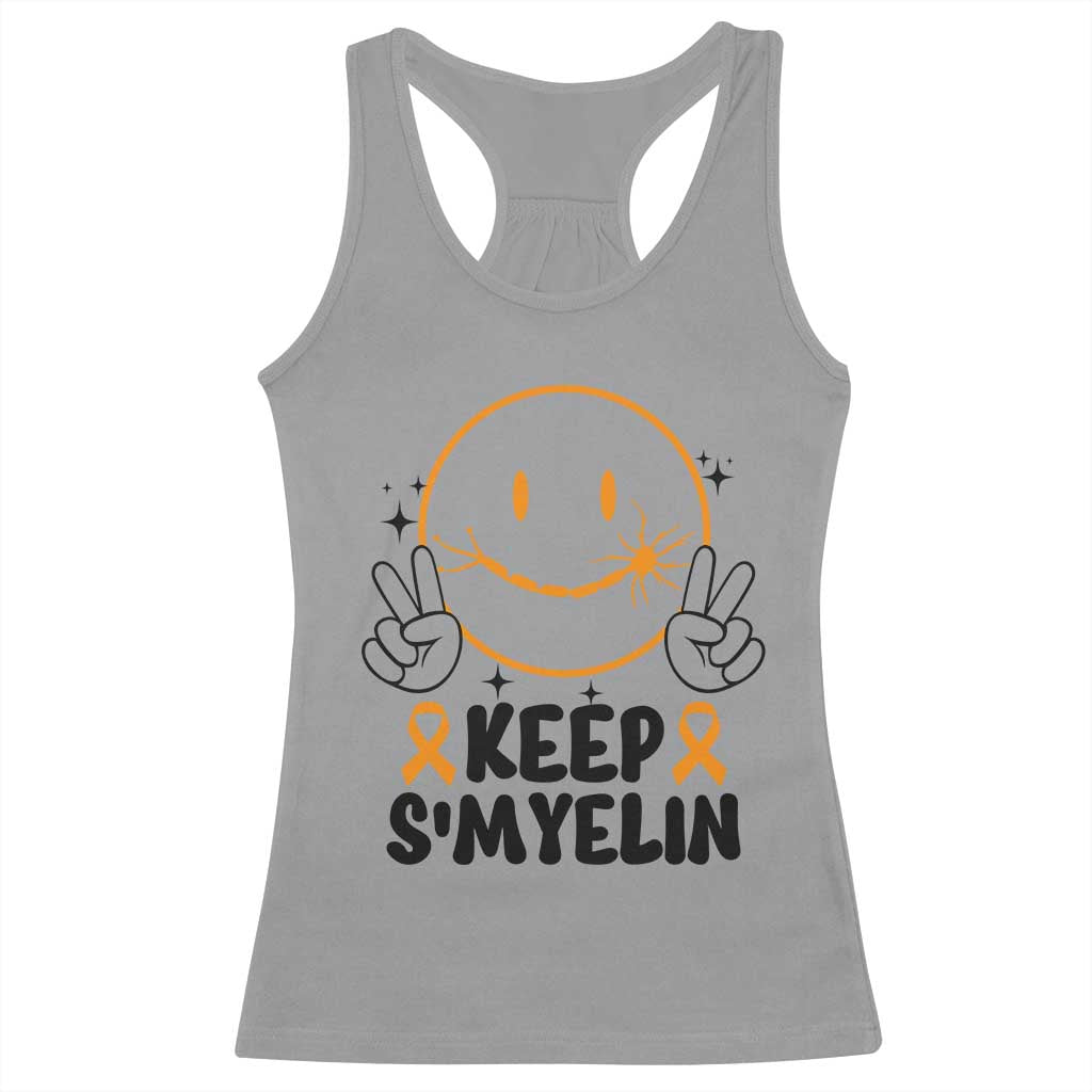 Multiple Sclerosis Awareness Racerback Tank Top Keep Smyelin MS Support