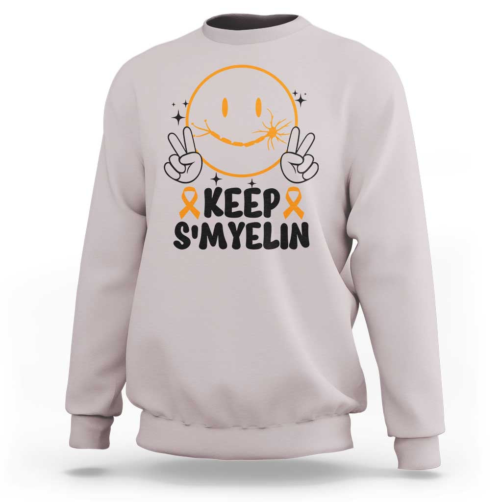 Multiple Sclerosis Awareness Sweatshirt Keep Smyelin MS Support