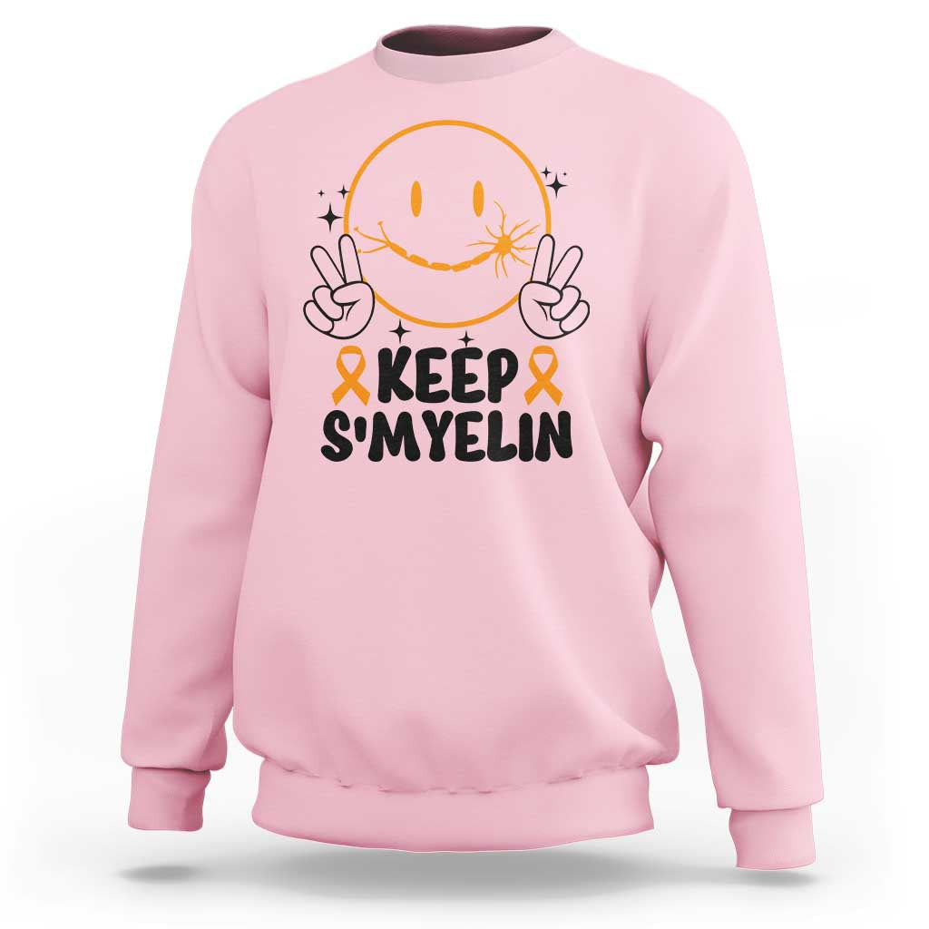 Multiple Sclerosis Awareness Sweatshirt Keep Smyelin MS Support