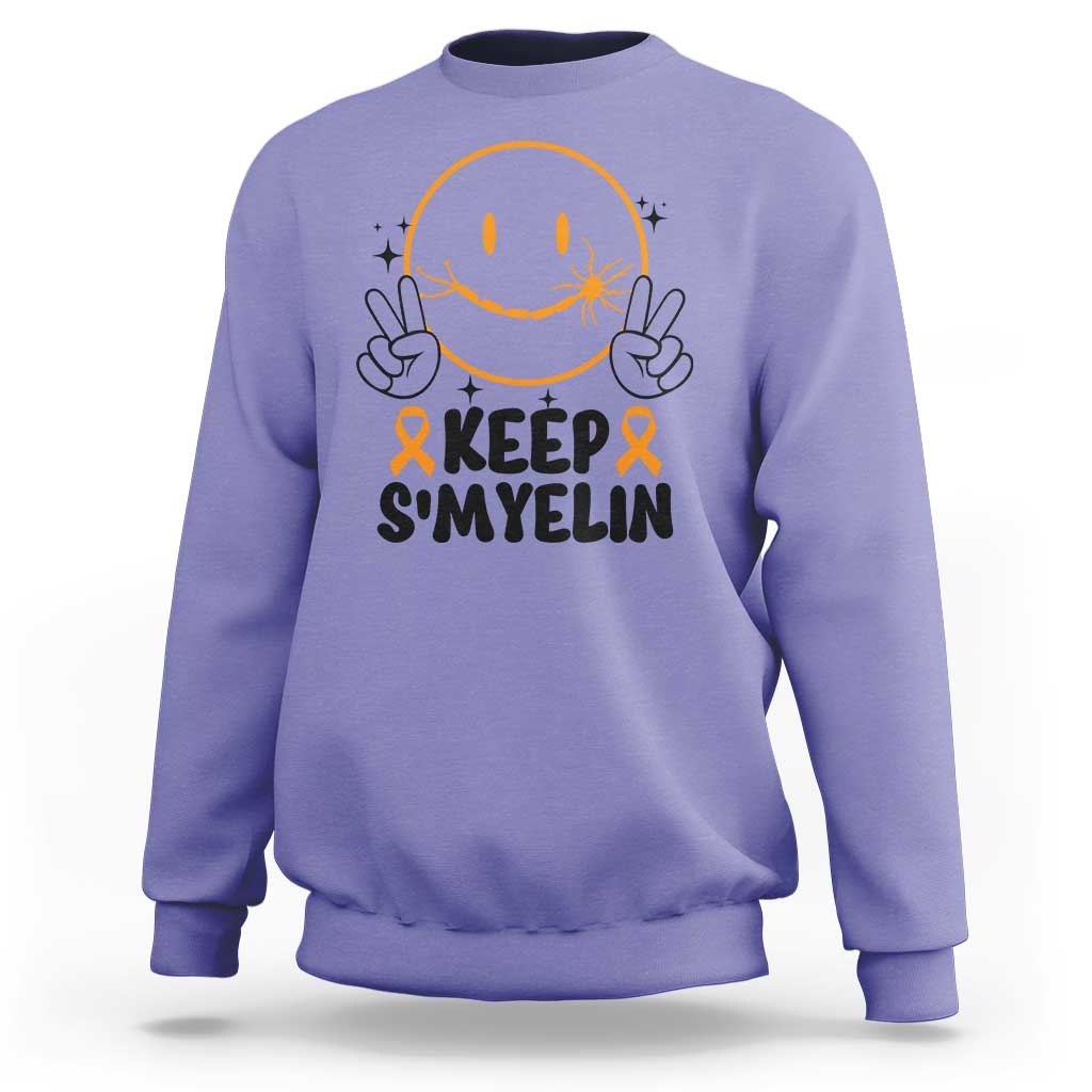 Multiple Sclerosis Awareness Sweatshirt Keep Smyelin MS Support