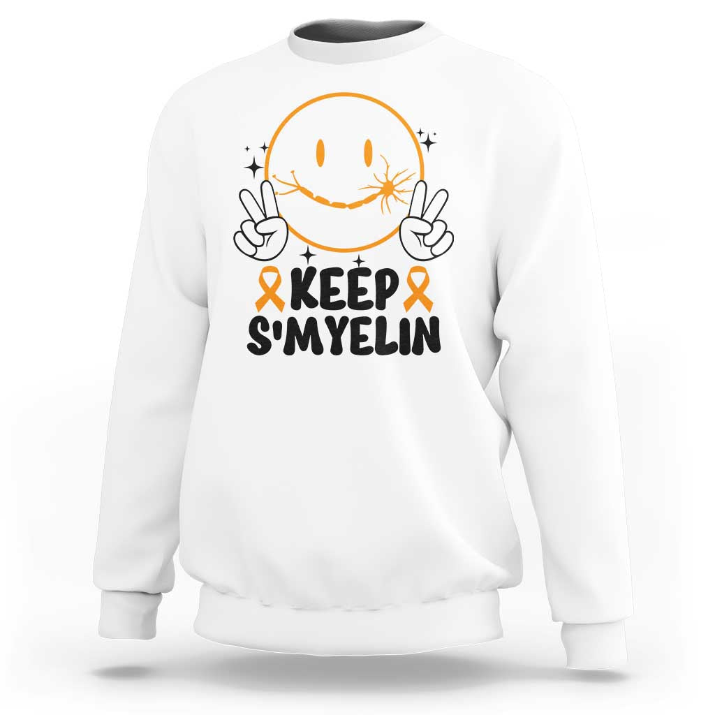 Multiple Sclerosis Awareness Sweatshirt Keep Smyelin MS Support