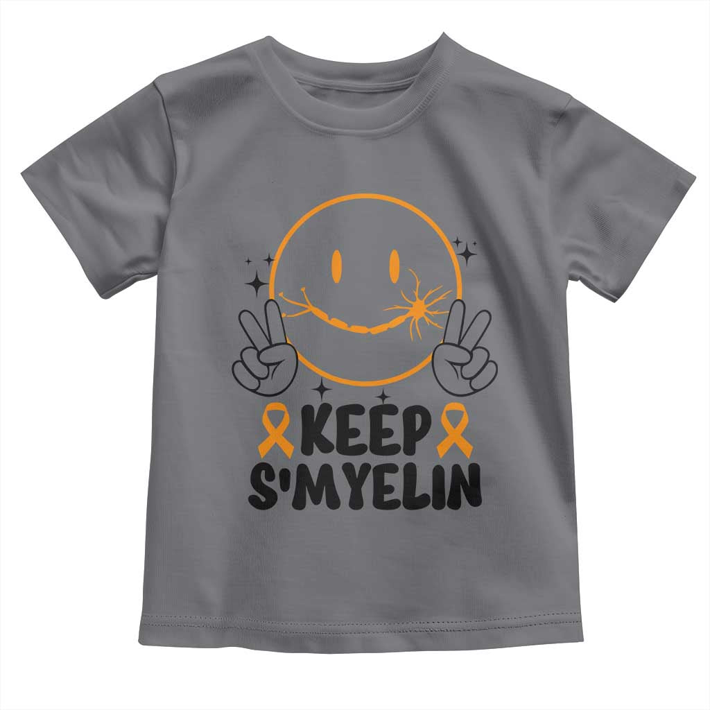 Multiple Sclerosis Awareness Toddler T Shirt Keep Smyelin MS Support