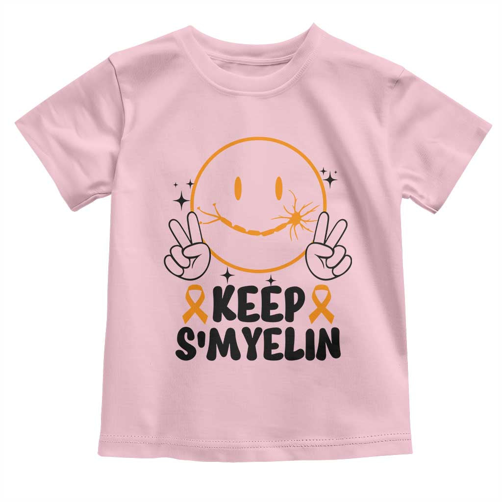 Multiple Sclerosis Awareness Toddler T Shirt Keep Smyelin MS Support
