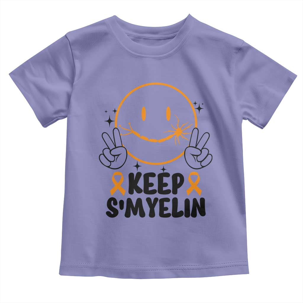 Multiple Sclerosis Awareness Toddler T Shirt Keep Smyelin MS Support