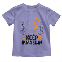 Multiple Sclerosis Awareness Toddler T Shirt Keep Smyelin MS Support