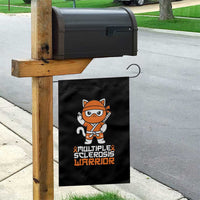 Multiple Sclerosis Warrior Garden Flag Orange Ribbon MS Ninja - Wonder Print Shop