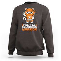 Multiple Sclerosis Warrior Sweatshirt Orange Ribbon MS Ninja