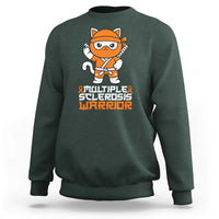 Multiple Sclerosis Warrior Sweatshirt Orange Ribbon MS Ninja