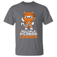Multiple Sclerosis Warrior T Shirt Orange Ribbon MS Ninja