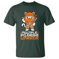 Multiple Sclerosis Warrior T Shirt Orange Ribbon MS Ninja