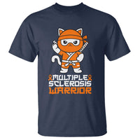 Multiple Sclerosis Warrior T Shirt Orange Ribbon MS Ninja