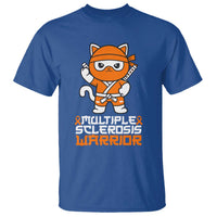 Multiple Sclerosis Warrior T Shirt Orange Ribbon MS Ninja